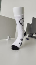 Load and play video in Gallery viewer, Poor Boy Soles Bespoke Shoe Co. socks! Available in Medium and Large!
